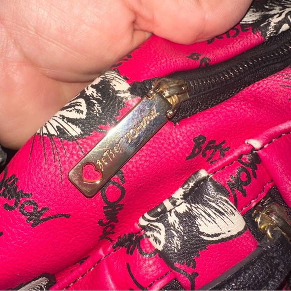 Pink Cat Print Backpack - Picture 12 of 15